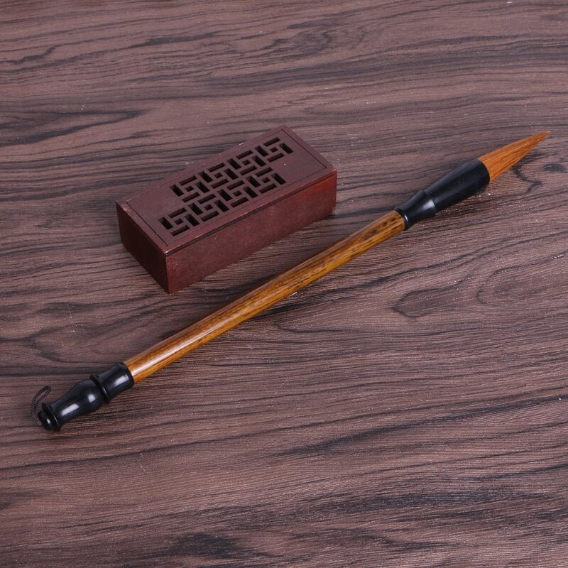 Grande brosse de calligraphie chinoise, poils de loup et d&#39;ours, dessin Flexible, Kanji