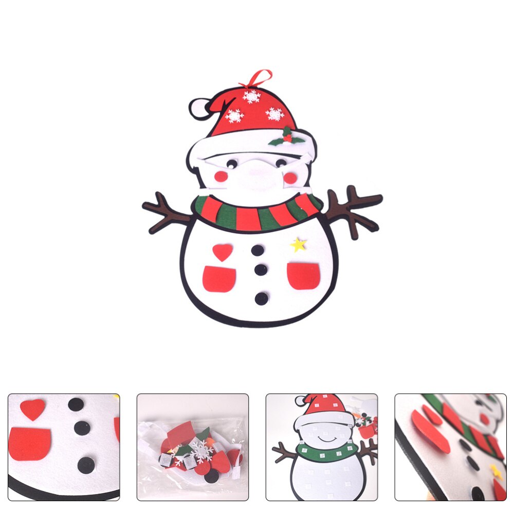 1Pc Handcraft Opknoping Ornament Mooie Kerst Xmas Decor Sneeuwpop Ambachtelijke Xmas Hanger Voor Party Kerst Thuis