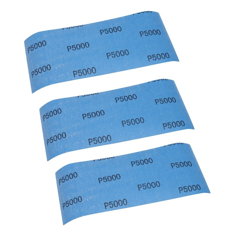 Wet Dry Polishing Sandpaper 3000 5000 7000 High Grit Wet and Dry Sandpaper Assortment Drywall Sanding Paper 9 X 3.6 Inch for Car