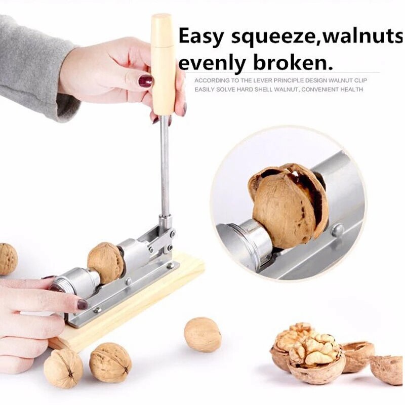 Heavy Duty Pecan Filbert Walnut Nut Hazelnut Cracker Nutcracker Clamp Plier Sheller Crack Almond Kitchen Clip Tool Machine