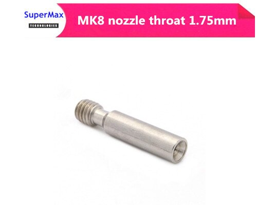 2 pcs 3D printer accessoires slang met Teflon buis MK8 nozzle slang 1.75mm rvs slang