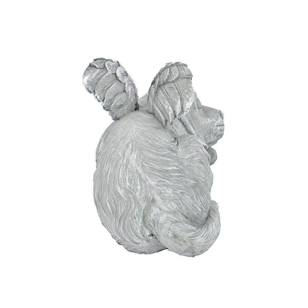 Lápida conmemorativa de resina para mascotas, Ángel, perro y gato, decoración de jardín, Ángel, gato y perro, artesanía conmemorativa para mascotas, decoración