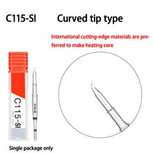 Universal C115-I C115-K C115-SI Soldering Iron Tips Lead Free Welding Tip Internal Heating Core Solder Station For JBC115 75W: C115 SI