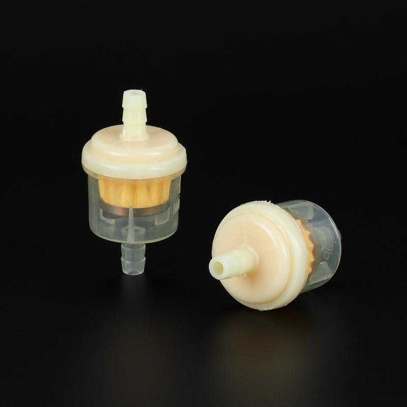 10Pcs Brandstof Filter Mini Motorfiets Benzine Gas Scooter Motorfiets Motor Inline Carb Benzine Filter Motor Olie Filters