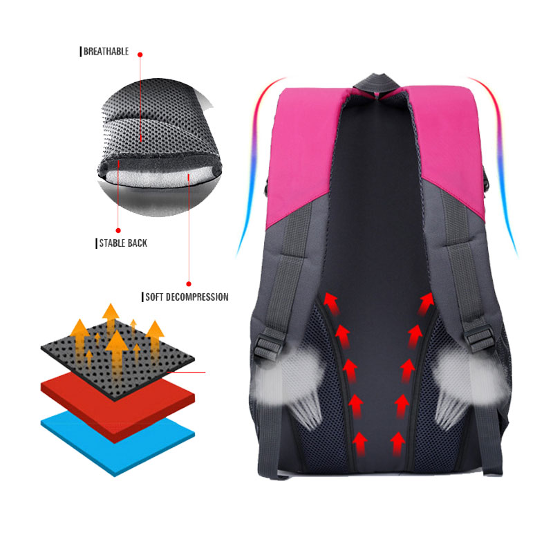 Outdoor Hiking Bag Men Waterproof Climbing Backpack,Breathable Camping Leisure Travel Bag,Women Trekking Nylon Sports School Bag