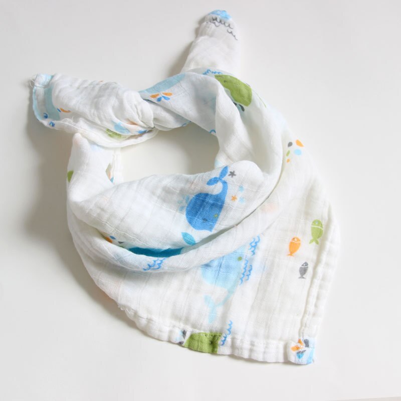 60*60 muslin bomull babyfilt swaddle mjuk tecknad wrap swaddle scarf multifunktion haklappar wrap rapa trasor handduk tillbehör: 18