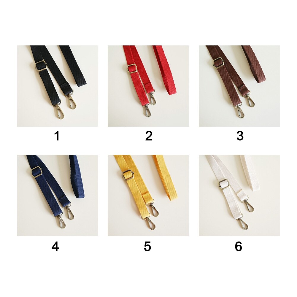 Klämma på handväv handväska rem axeljusterbar crossbody bälte byte