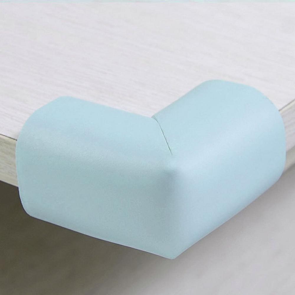 4PCS/Set Baby Safety Corner Protection Silicone Protector Furniture Corners Angle Edge Protection Child Safety Corner Protector: light blue
