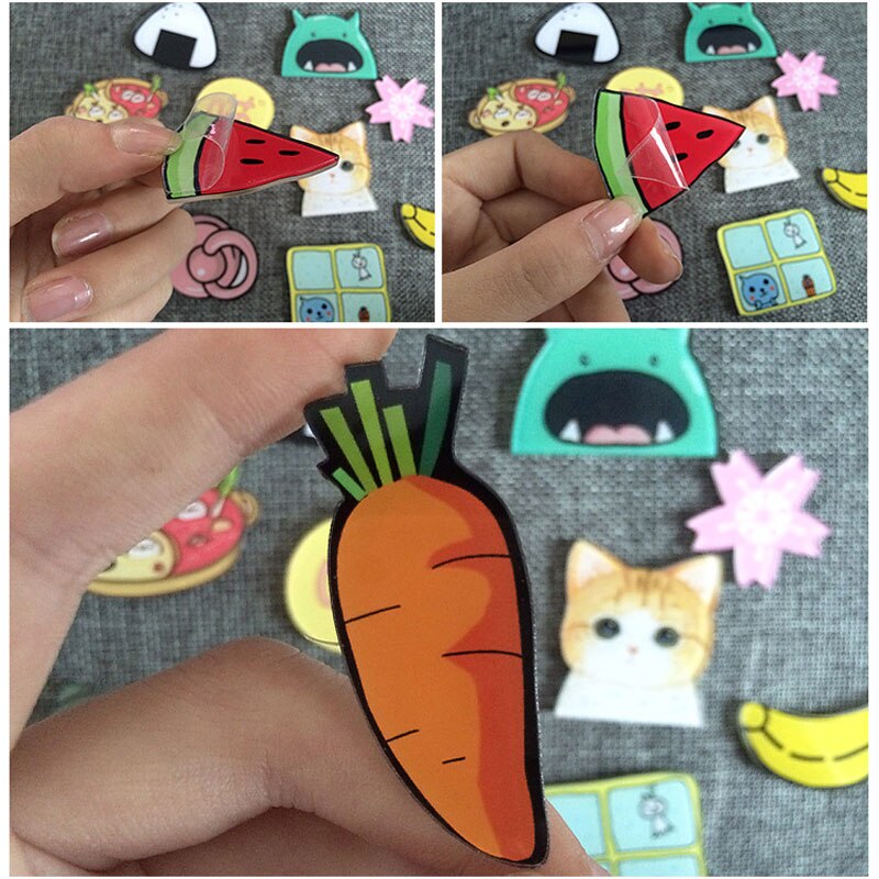 2 Stuks Cartoon Leuke Cactus Magneet Sticks Vetplant Koelkast Magneten Huishoudelijke Keuken Decor Accessoires Koelkast Magneten