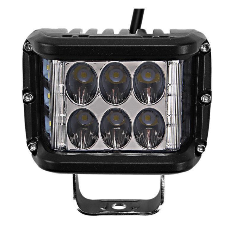 45W Kubus Kant Shooter Led Verlichting Sfeer Lamp Strobe Light Combo Beam Off Road Dual Side Voor Atv suv Truck Marine: white red