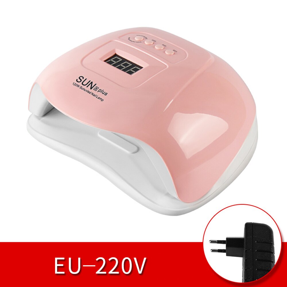 Sun S9-lámpara UV LED para secar esmalte, de uñas en Gel, para manicura, Reino Unido, EE. UU., con pantalla LCD: SUNXPLUS 2