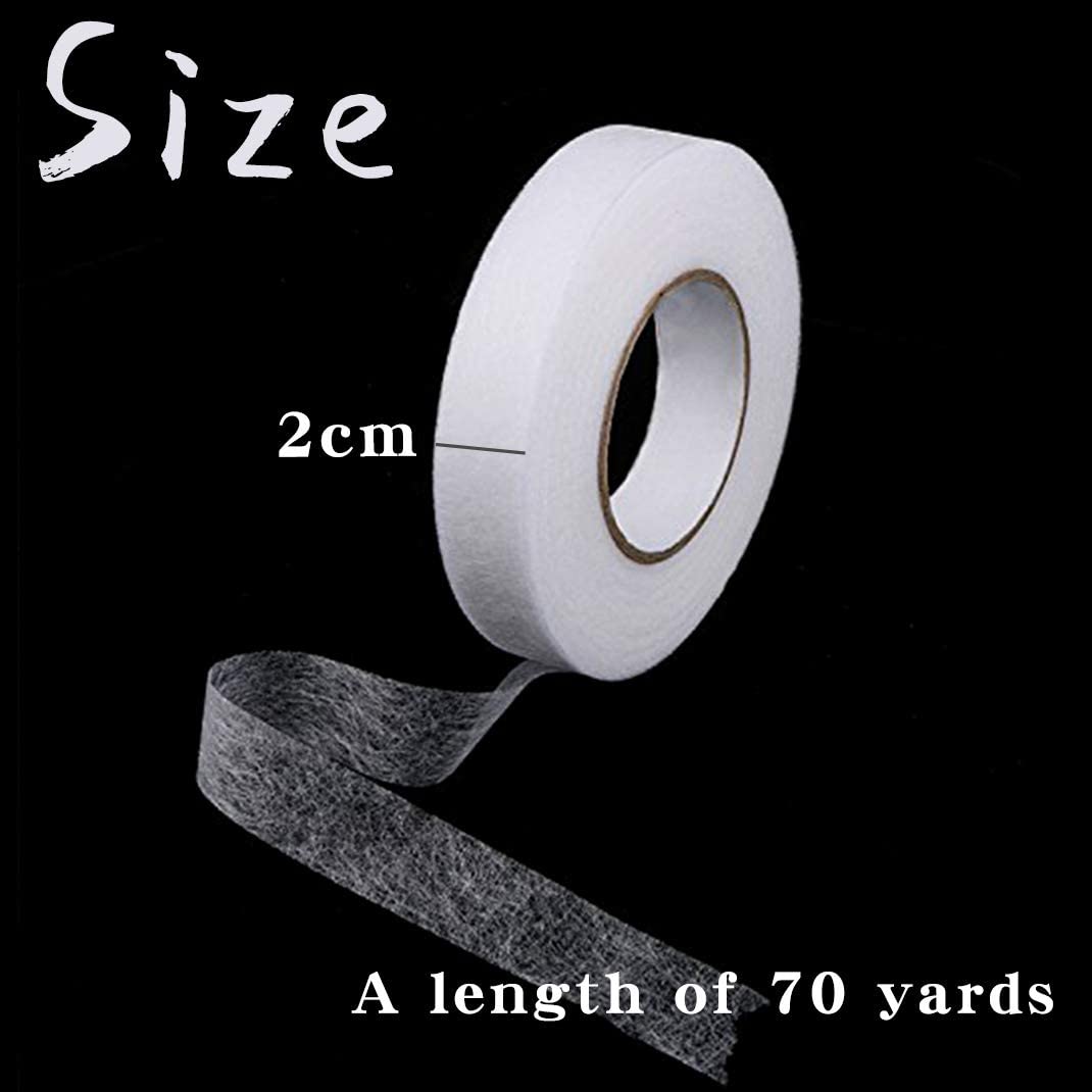 1/5 Rolls 20mm 70Yards Fabric Fusing Tape Iron on Hemming Web Tape Sewing Adhesive Garment Accessories