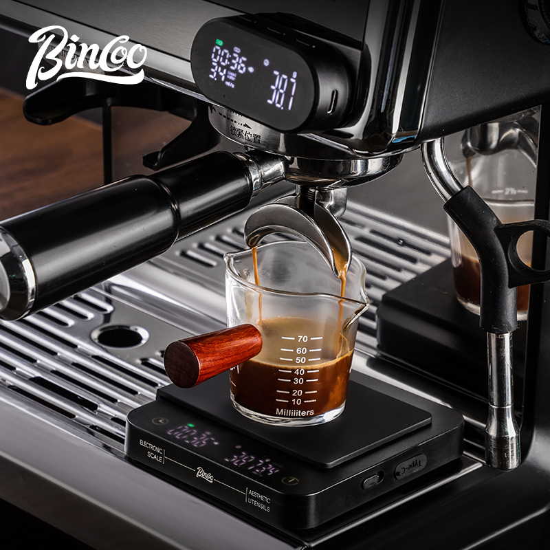 Bincoo professionele koffieweegschaal met draadloos display Elektronische weegschaal Keukenweegschaal Koffiebonen wegen Gesplitst scherm