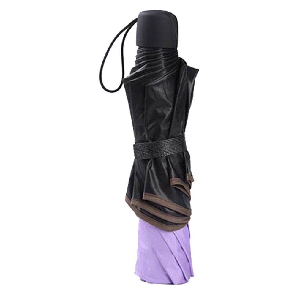 Parasol de viaje paraguas plegable portátil de las señoras de los hombres a prueba de viento paraguas UV de isshowtienda