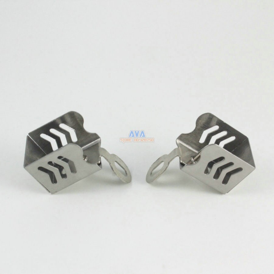 10 Pieces Stainess Steel Curtain Track End Caps Curtain Track End Stops 28x20x22mm