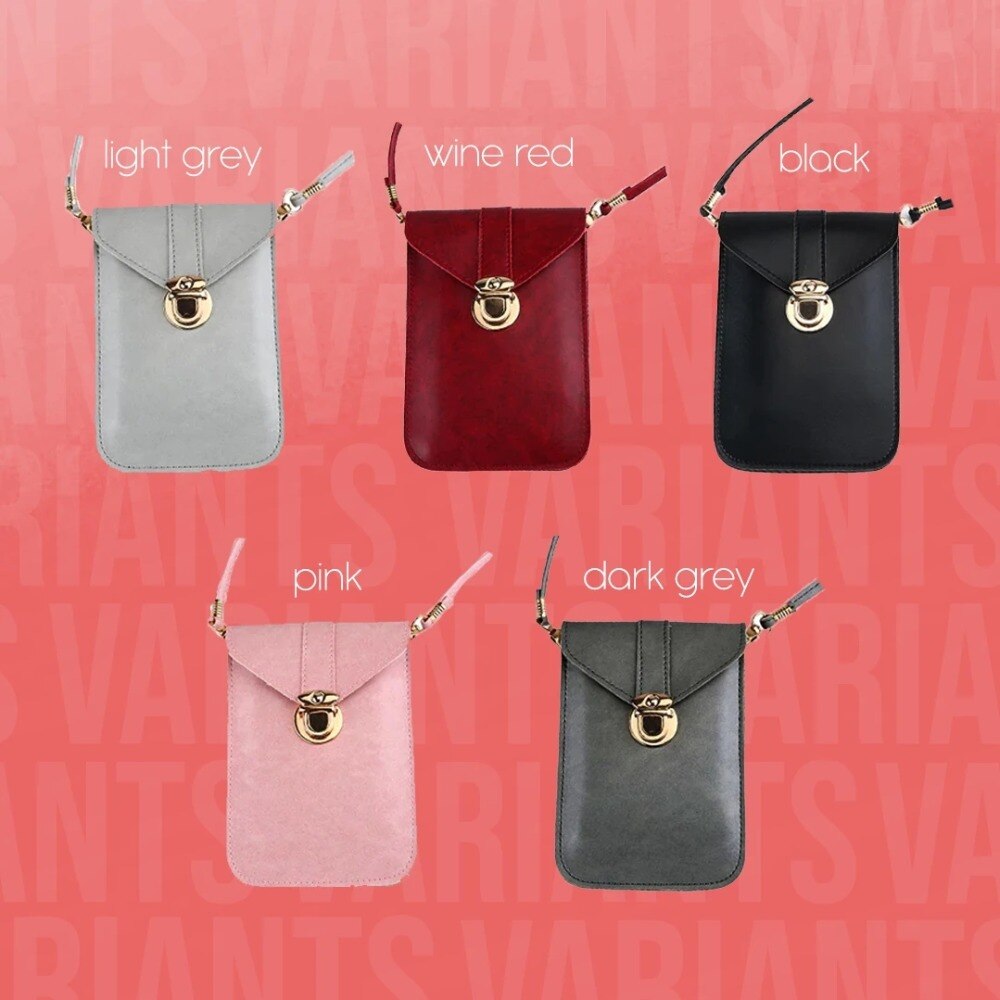 touchable PU Leather Change Bag Wallet Touches Screen Mobile Phone Women bag