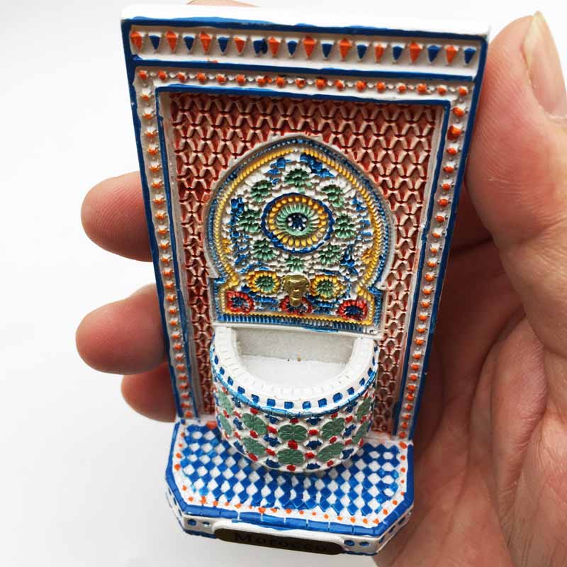 Imanes turísticos 3D para nevera, decoración de recuerdo, manualidades, manualidades, colección de , europa, marruecos