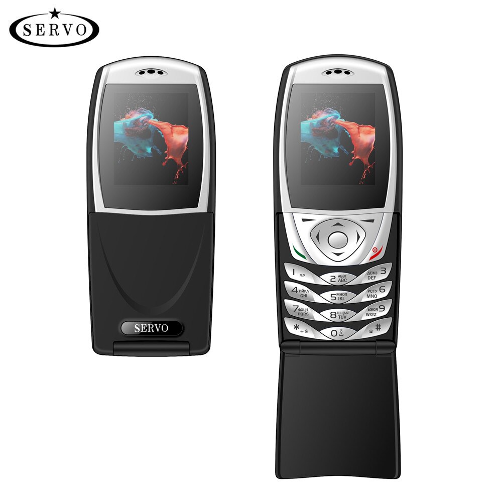 SERVO Telefoon S06 1.77 inch SpreadtrumSC6533 Dual Sim-kaart Gsm gsm Trillingen Buiten FM Radio Mobiele telefoons Russische toetsenbord