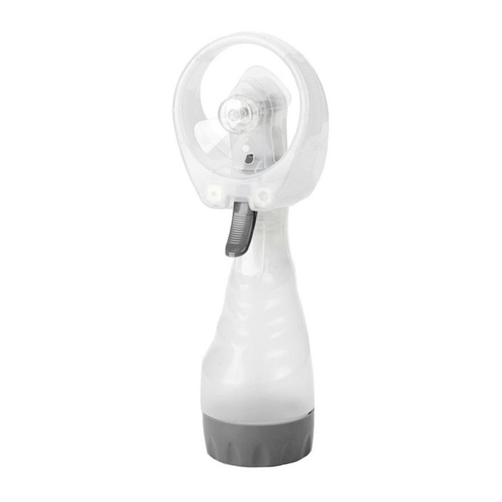 mini bærbar utendørs håndholdt batteridrevet vanntåke sprøyte luft kjølevifte håndholdt vannspray bærbar vannspray fan: Hvit
