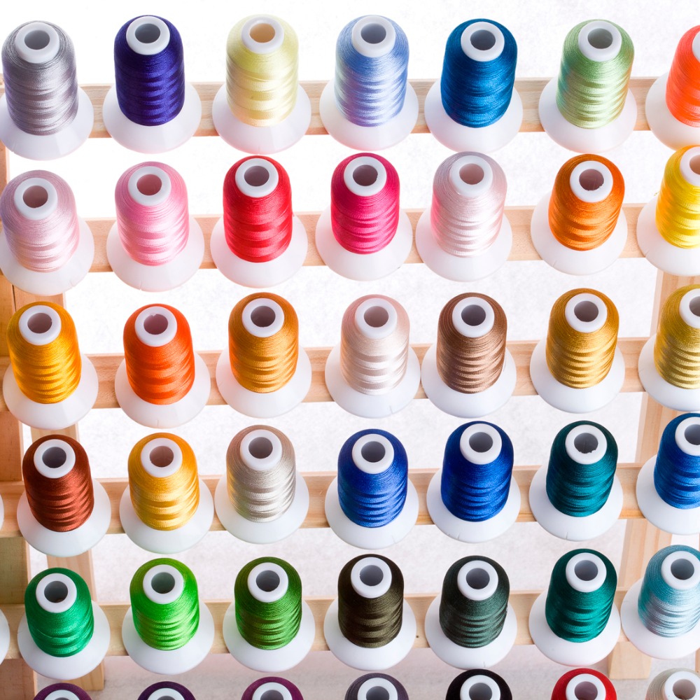 Simthread Collocation For Polyester Thread 40 Colors 550 Yards With Water Soluble Backing Together You Save $5