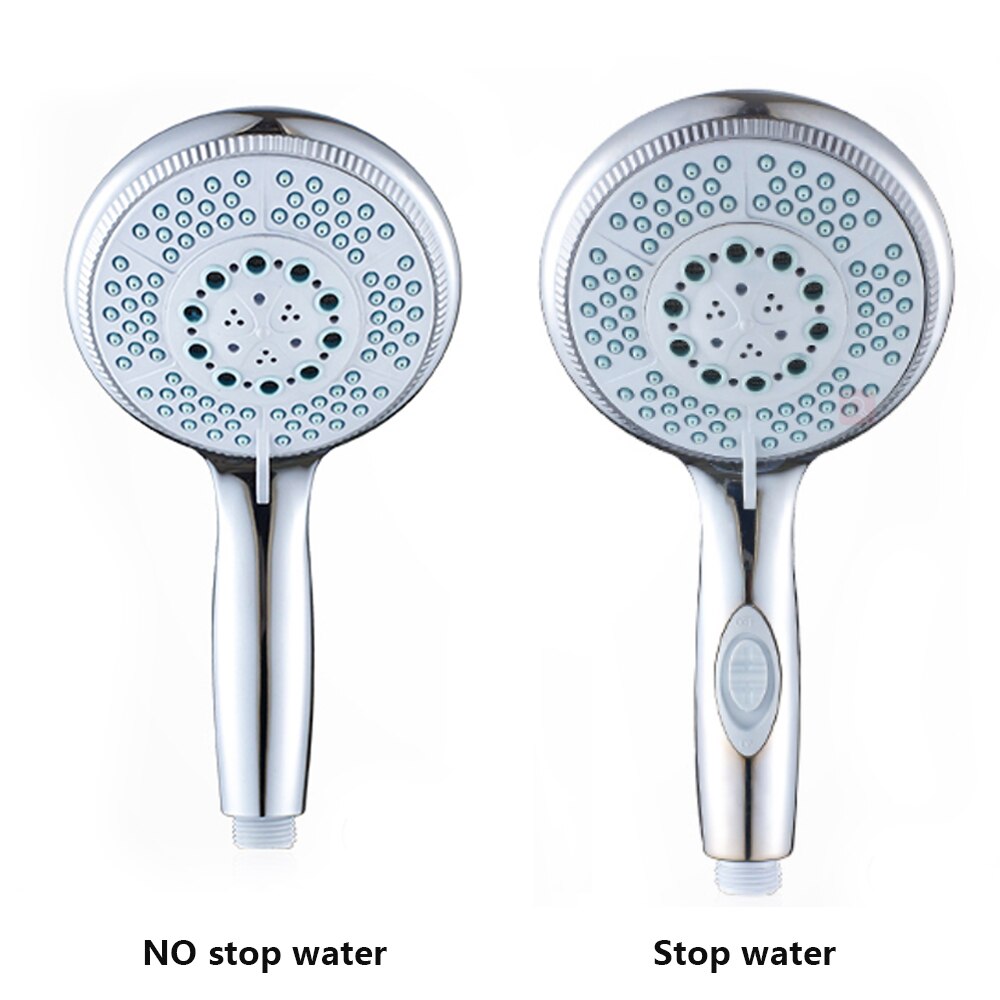 Shower Head High Pressure 5 Mode Adjustable Jetting Shower Head Saving water 120mm Head Replaces Faceplate Handheld Shower Head