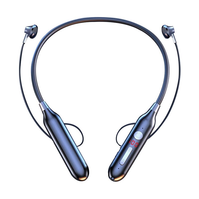 EARDECO Neckband Headphones - Bluetooth 5.0 - 800mAh Battery - Noise Cancelling - Stereo Mic: B
