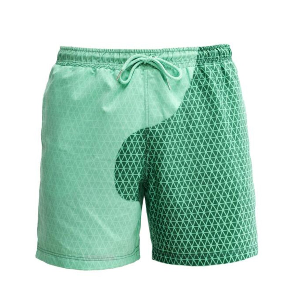 Men Quick Dry Drawstring Color Changing Beach Shorts Swimming Trunks Beach Shorts Swimming Trunks Beach Shorts Swimming Trunks