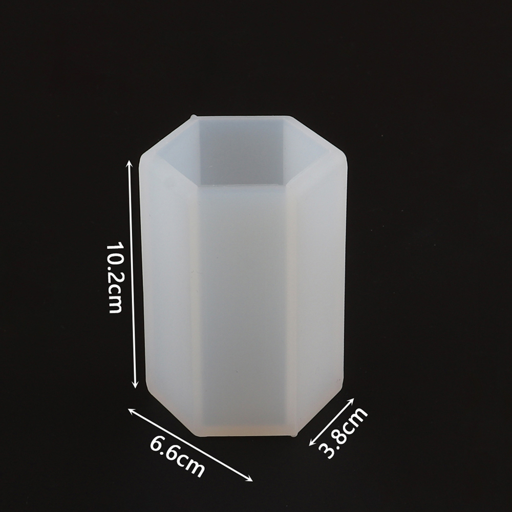 DIY Cylinder Hexagon Silicone Mold Epoxy Resin Candle Mould Aroma Candles Wax Molds Clay Plaster Crafts Casting Mould Home Decor: Hexagon 4
