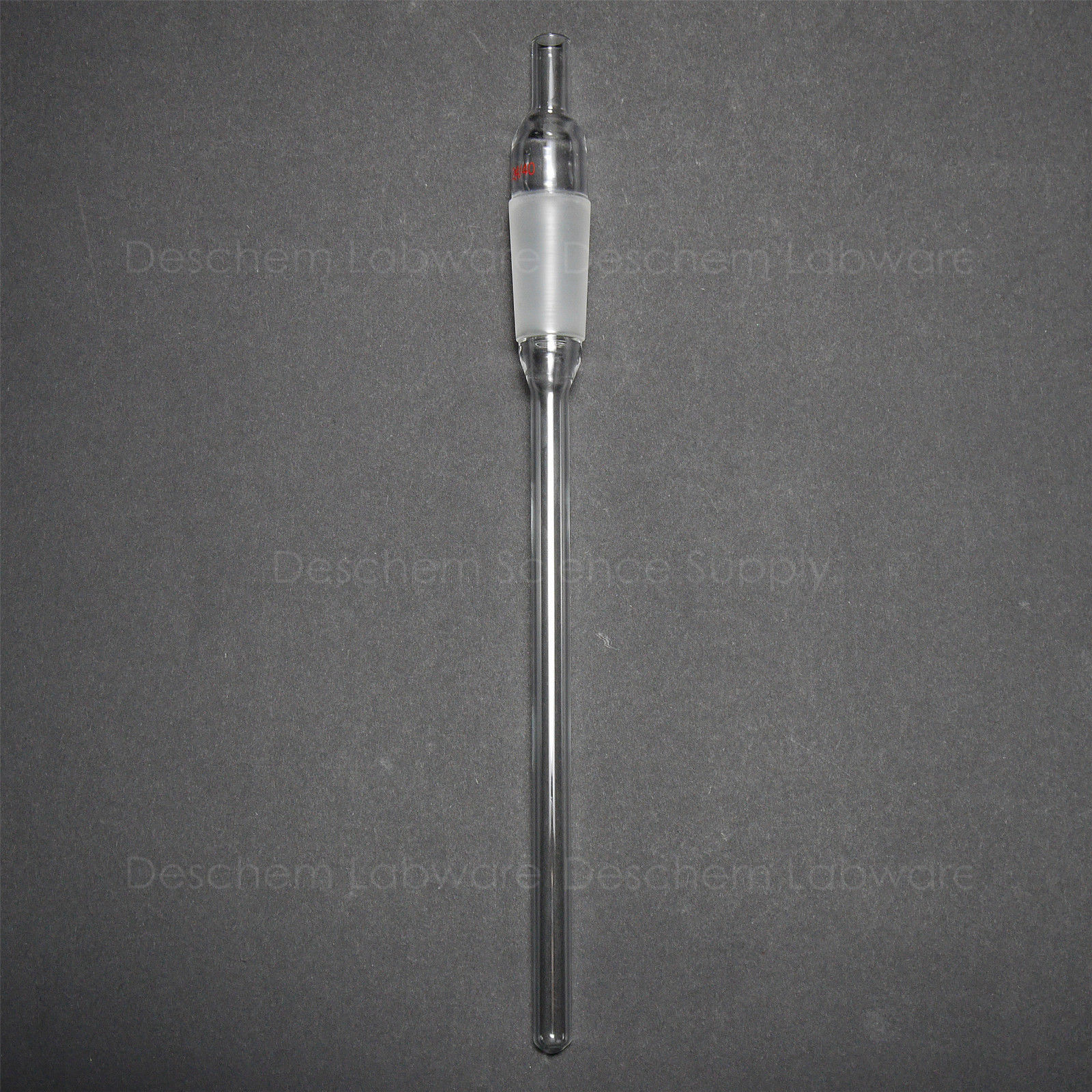 200mm,24/40, glas termometer adapter, labb termometer rör, med smal mun