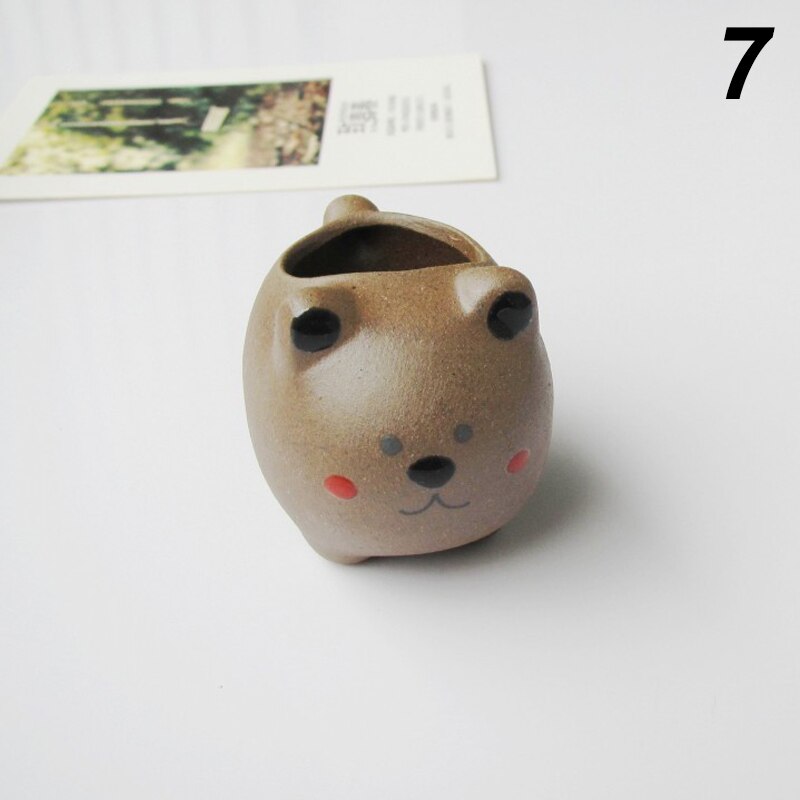 Vaso di fiori Del Fumetto Sveglio Pollice Bacino Succulente Carnosa di Ceramica per La Decorazione Domestica SEC88: 07