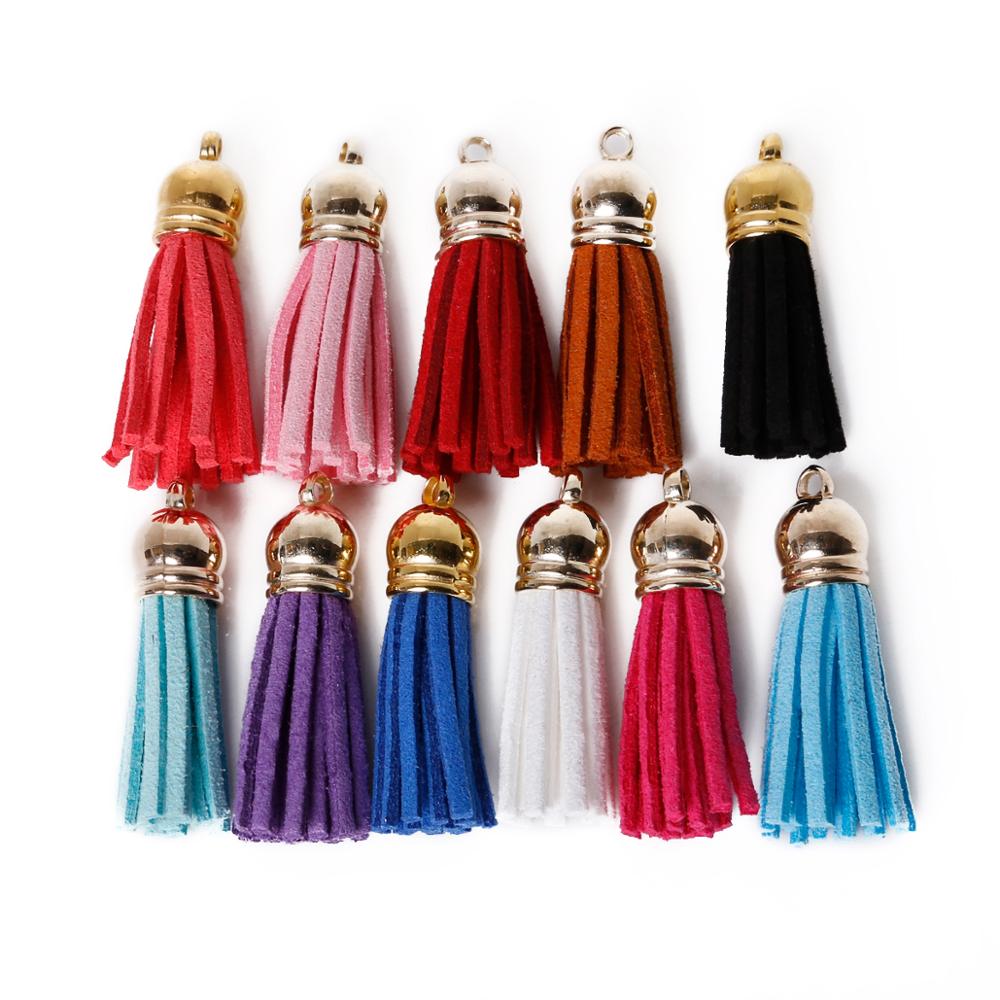 10 stuks vintage leren kwastjes, franje, spikes voor zelfgemaakte sleutelhangers, telefoon kwastjes, handgemaakte oorbellen, sieradenaccessoires