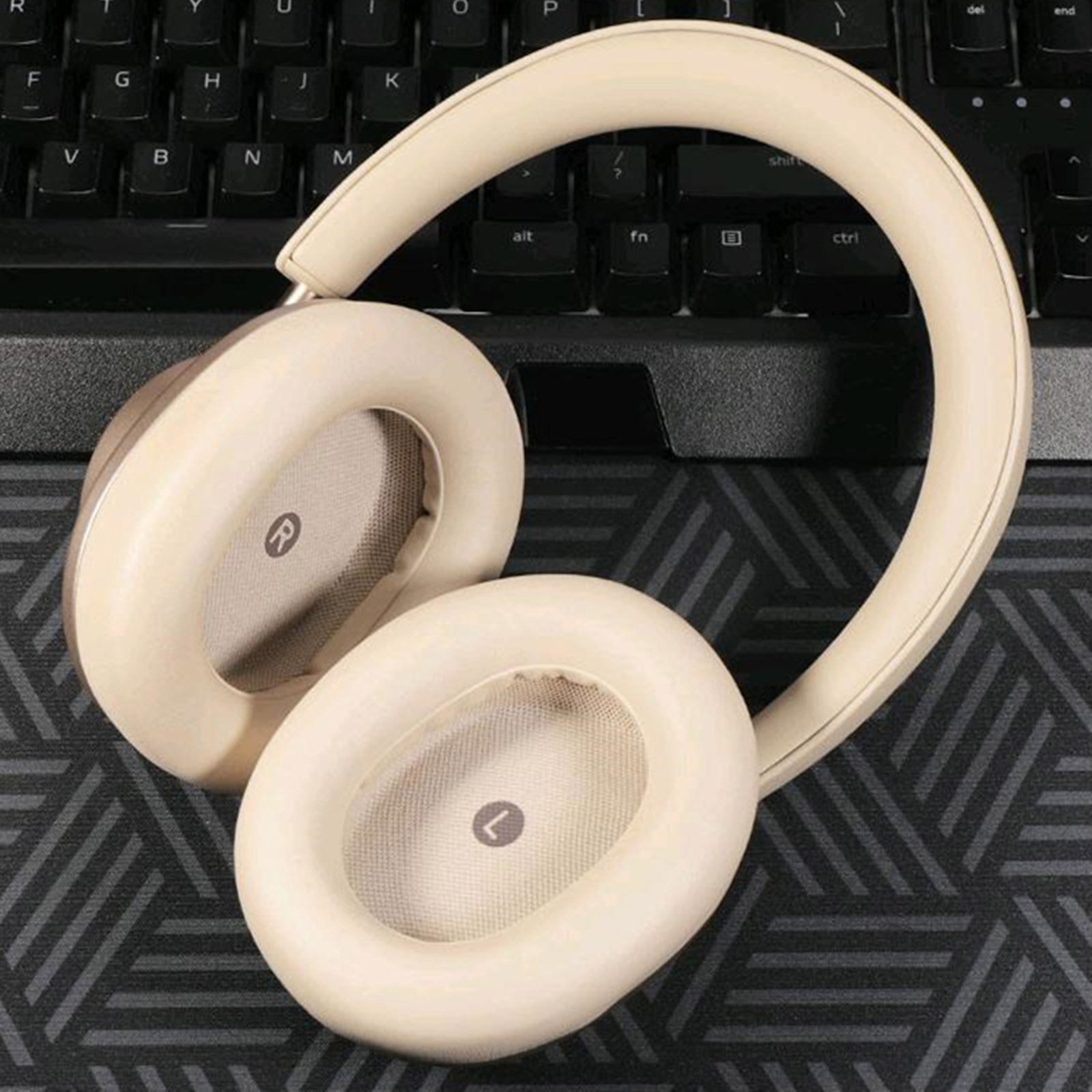 1 paar hoofdtelefoon oorkussens vervanging eiwit lederen kussenhoes oorkussen voor Huawei Freebuds Studio headset accessoires zwart