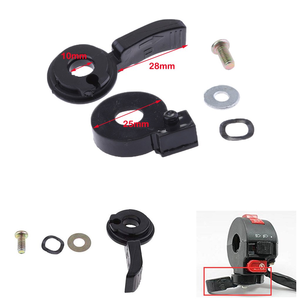 Amotorcykel choker kabel tgumb håndtag 110cc 125cc 150cc 250cc håndtag kontakt choker håndtag motorcykel elektronik tilbehør