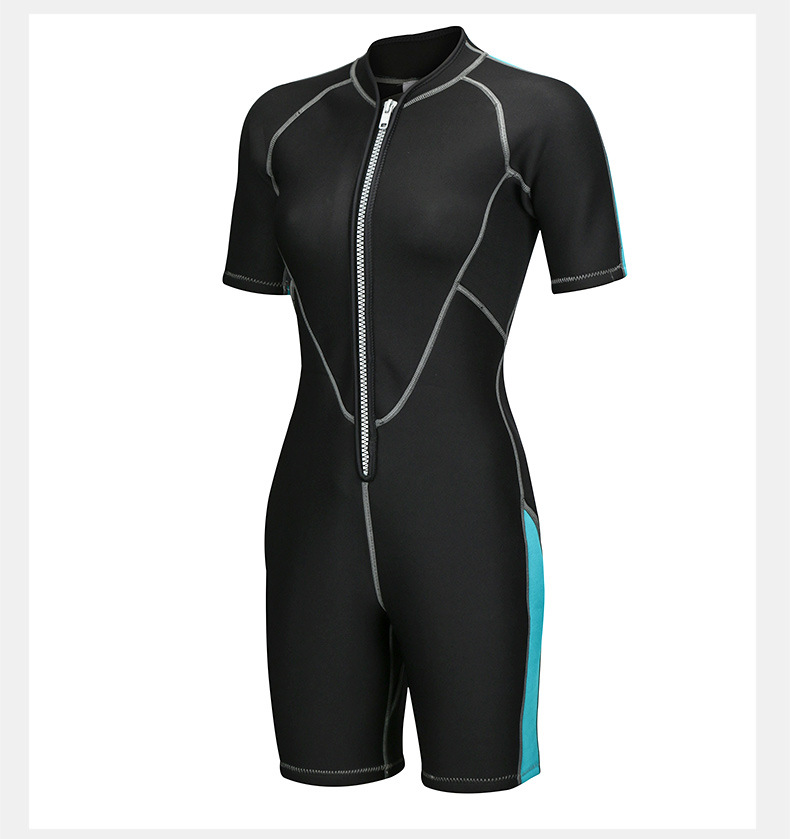 SBART 2mm Neoprene Wetsuits Men Women's Swimming Wet Suits One-Piece Thicken Swimsuit Short Sleeve Deep Diving Surfing Wetsuits