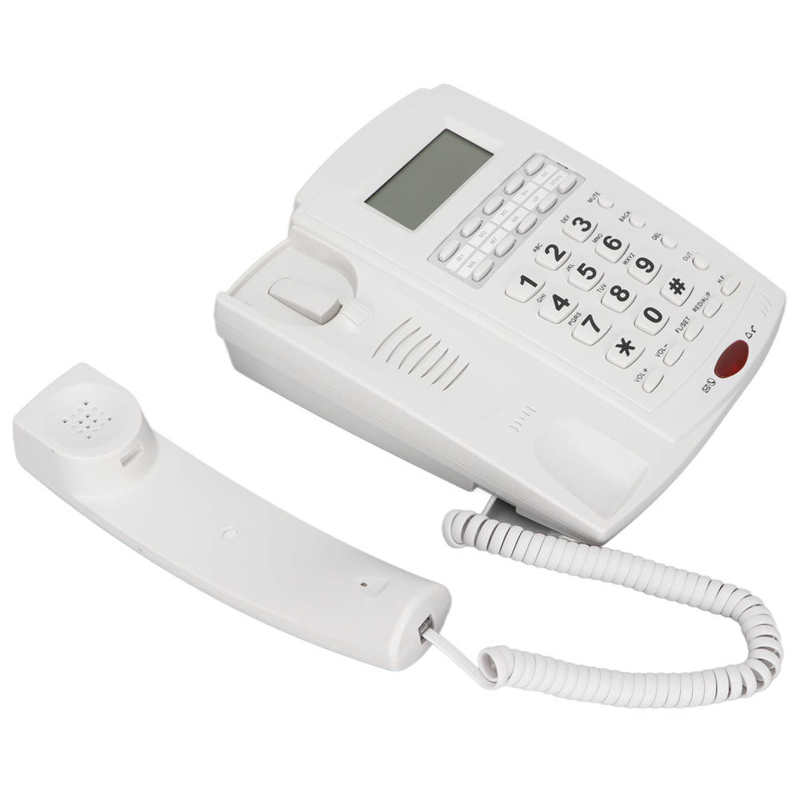 Home Landline Phone Desktop Corded Fixed Telephone with Caller ID Display Hotel Room Extension Phone Wired Telephone