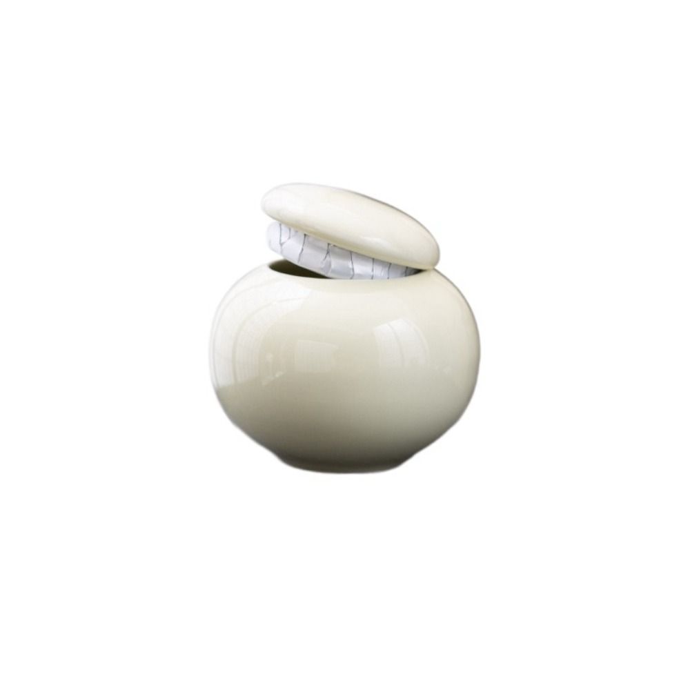 Niedliche leere Keramikgläser mit Farbglasur, Mini-Unterabfüllung, Tee-Vorratsglas, versiegelte Teebox, Kosmetik: Schokolade