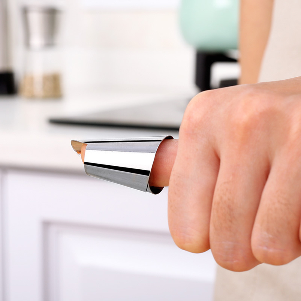 1pc Fruit Peel Finger Protector Kitchen Pick Vegetable Finger Protector Fruit Beans Garlic Peeler Kitchen Gadgets