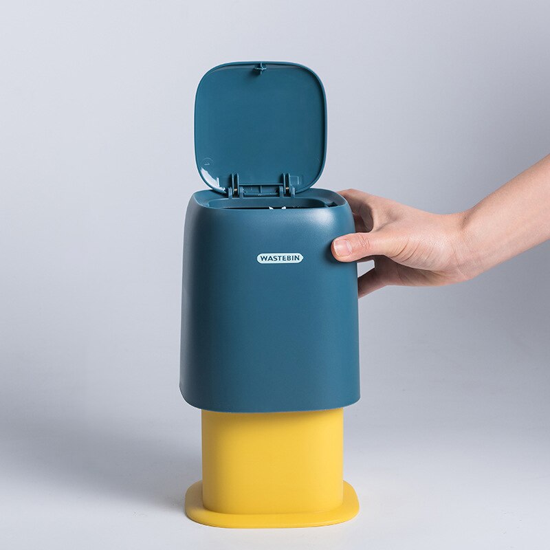 Mini Desktop Smart Table Trash Can Car Bin Bathroom Bedroom Office Kitchen Trash Can Waste Paper Basket Bucket Garbage Toilet