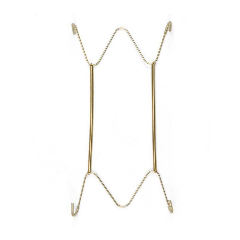 W Shaped Stainless Steel Spring Hanging Hook Plate Dish Hangers Picture Frame Holder Wall Decorations Accessories Storage Racks