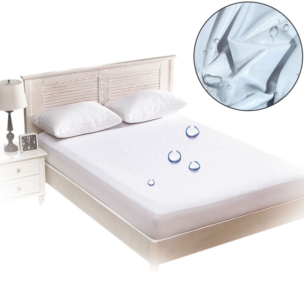 Water Absorberende Elastische Hotel Effen Beddengoed Waterdicht Protector Schimmelbestendig Wasbaar Matras Cover Stofdicht Thuis