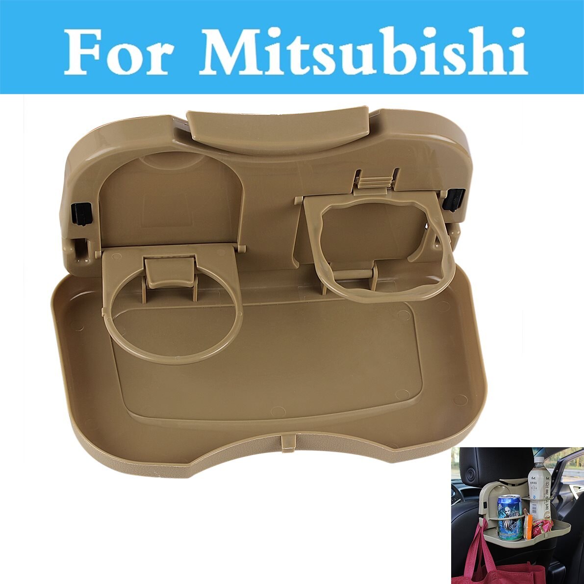 Dubbele Auto Bekerhouder Bekerhouders Auto Accessoires Voor Mitsubishi Galant I I-Miev Lancer Cargo Evolution Ralliart Minica