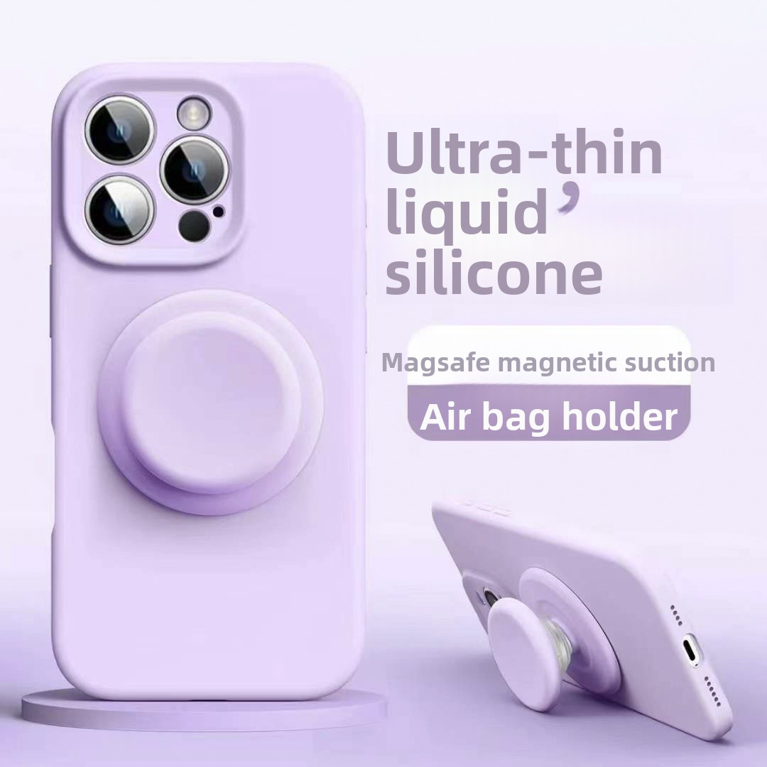 INS Macaron Pop Magnetic phone Grip Socket Holder Stand Silicone Griptok For Magsafe Accessories Air Bag Holder bracket