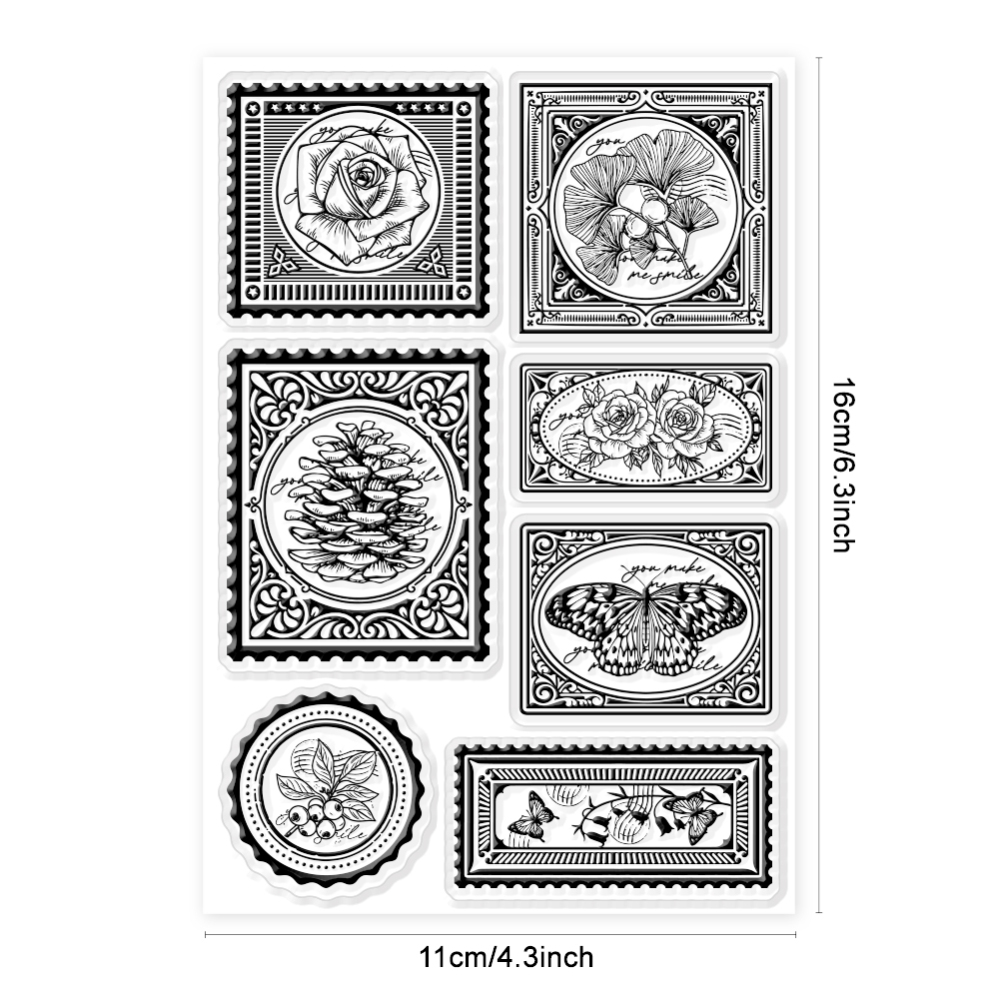 Schoenen Bloemen Duidelijke Stempel Lente Thema Duidelijke Stempels Siliconen Stempels voor DIY Scrapbooking Fotoalbum Decoratieve Kaarten: Blauw