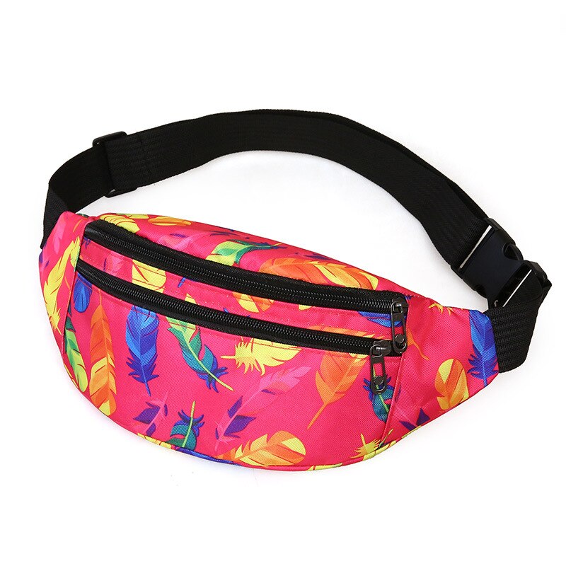 Vrouwen Heuptas Fanny Pack Banaan Taille Zakken Hengreda Mannen Crossbody Waistbag Hip Bum Pouch Voor Reizen Strand Telefoon houder: Rose