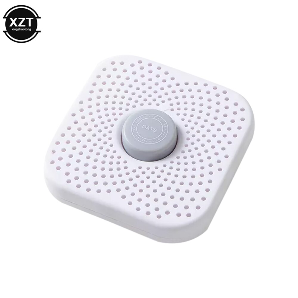 Desodorizador de nevera para eliminar olores, caja de carbón activado, absorbente de olores de carbón de bambú para armario, refrigerador: Blanco