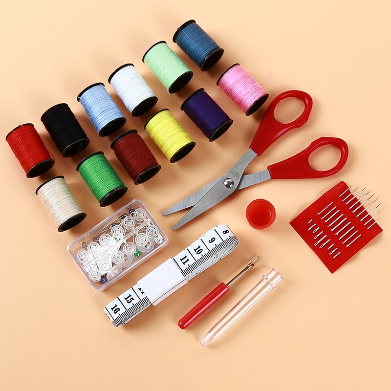 Popular Metal Iron Box Cosmetic Box Sewing Kit Tin Box Thread Stitching Embroidery Craft Sewing Kits Home Organizer