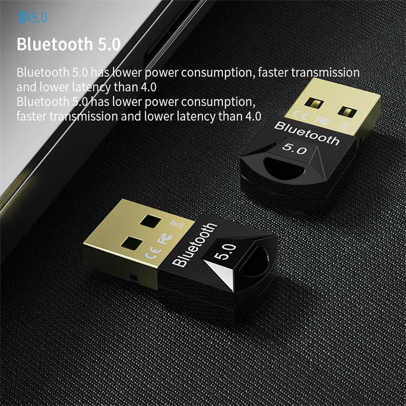 Adaptador usb bluetooth 5.0 rtl8761b, receptor sem fio bluethooth dongle 4.0 música mini bluetooth transmissor para pc computador