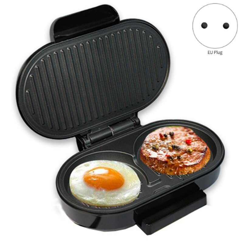 Home Mini Panini Sandwich Machine 220V Electric Griddle Hamburger Maker Steak Steak Frying Pan Eggs Cooker 750W EU Plug