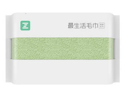 Xiaomi bijgewerkte zsh polyegiene antibacteriële handdoek jonge serie 100%  katoenen handdoeken 5 kleuren absorberende badhanddoek  h30: Groene 1 pc handdoek