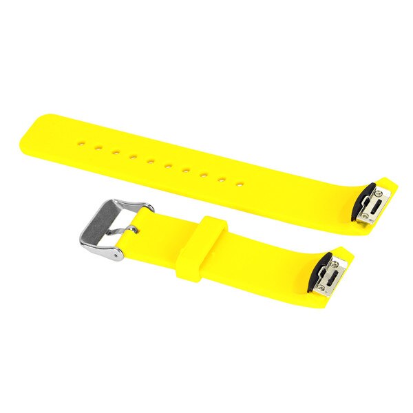 For Samsung Gear S2 R720 watch strap Replacement Silicone Solid color sport watchband Straps For Gear S2 SM-R720 smart watchband: Yellow